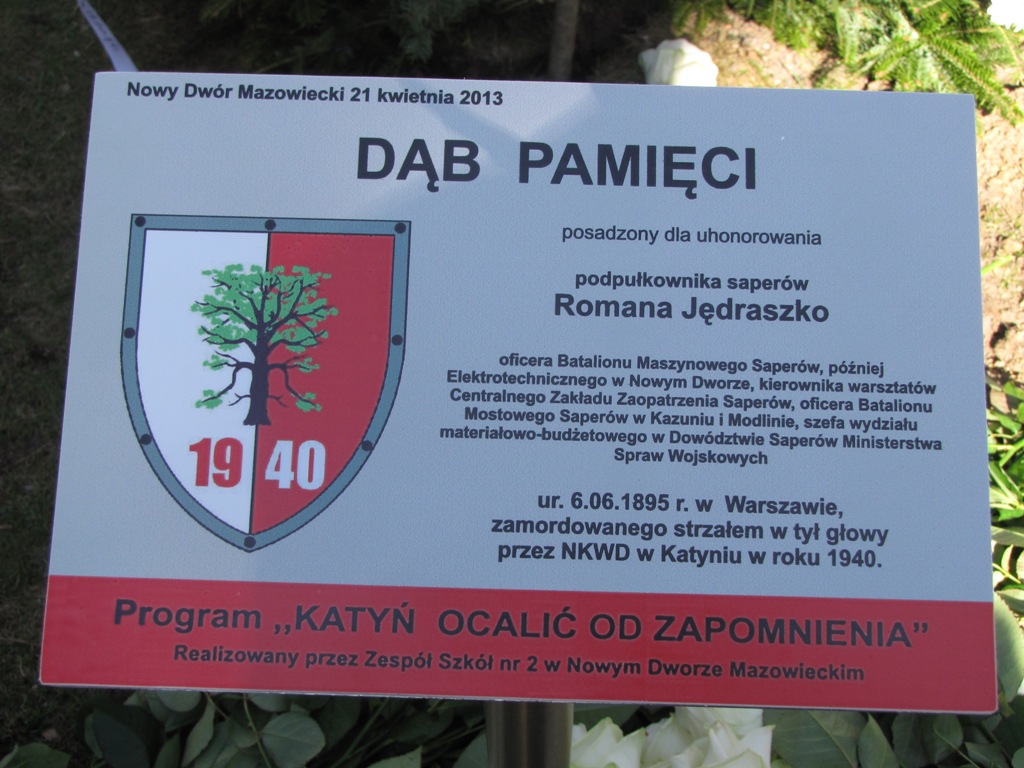 Dąb Pamięci 2013