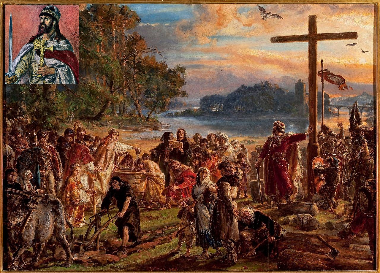 Jan Matejko1 Zaprowadzenie chrzecijastwa RP965 z cyklu Dzieje Cywilizacji w Polsce 01 MP 3894